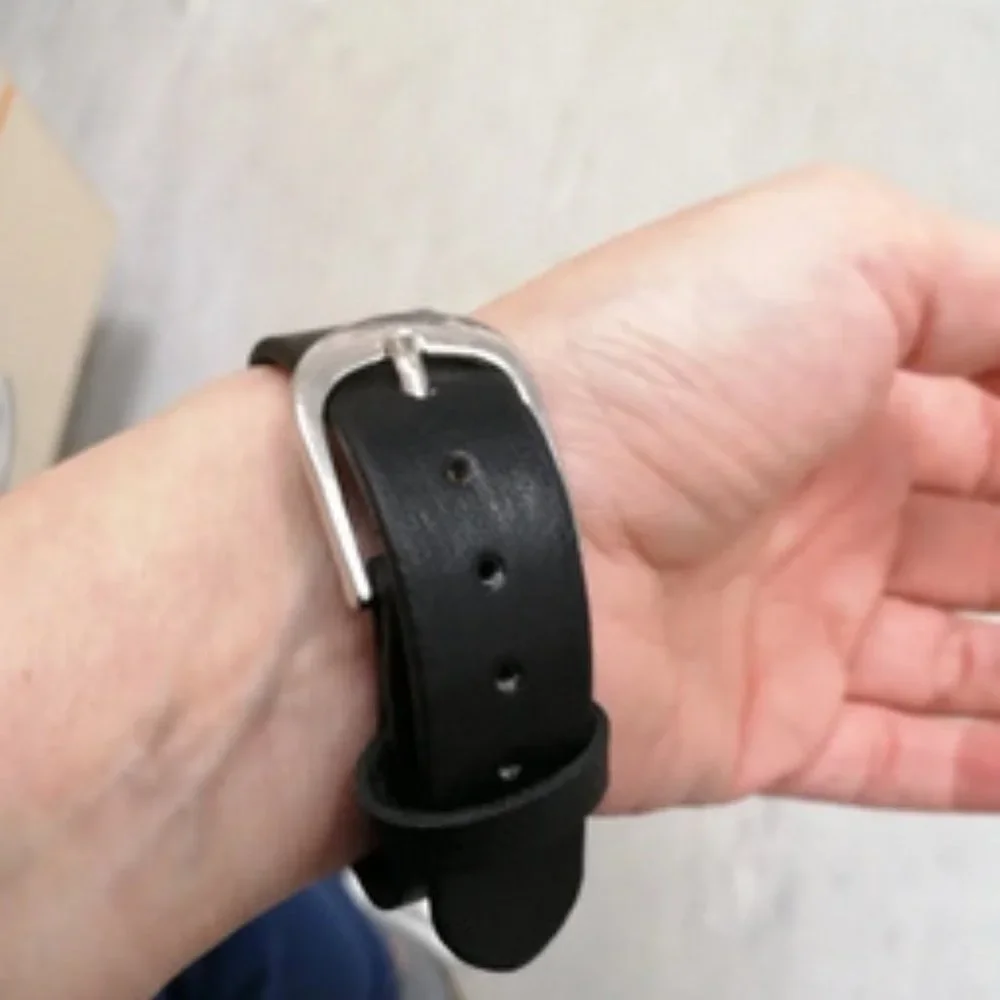 Harley Davidson HD Skull Steel Leather Wristband